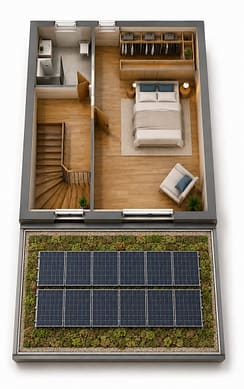 Exklusives Neubauprojekt - modernes Reihenhaus in Ennepetal - Echaus - Grundriss zusätzliche Etage (optional)